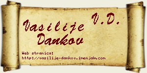 Vasilije Dankov vizit kartica